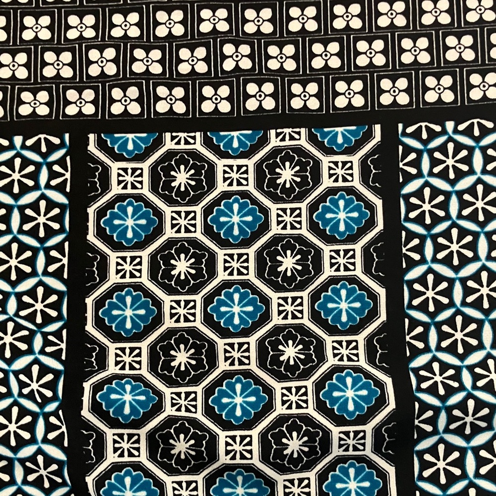 Max Studio Black And Blue Patterned Mini Dress - image 5